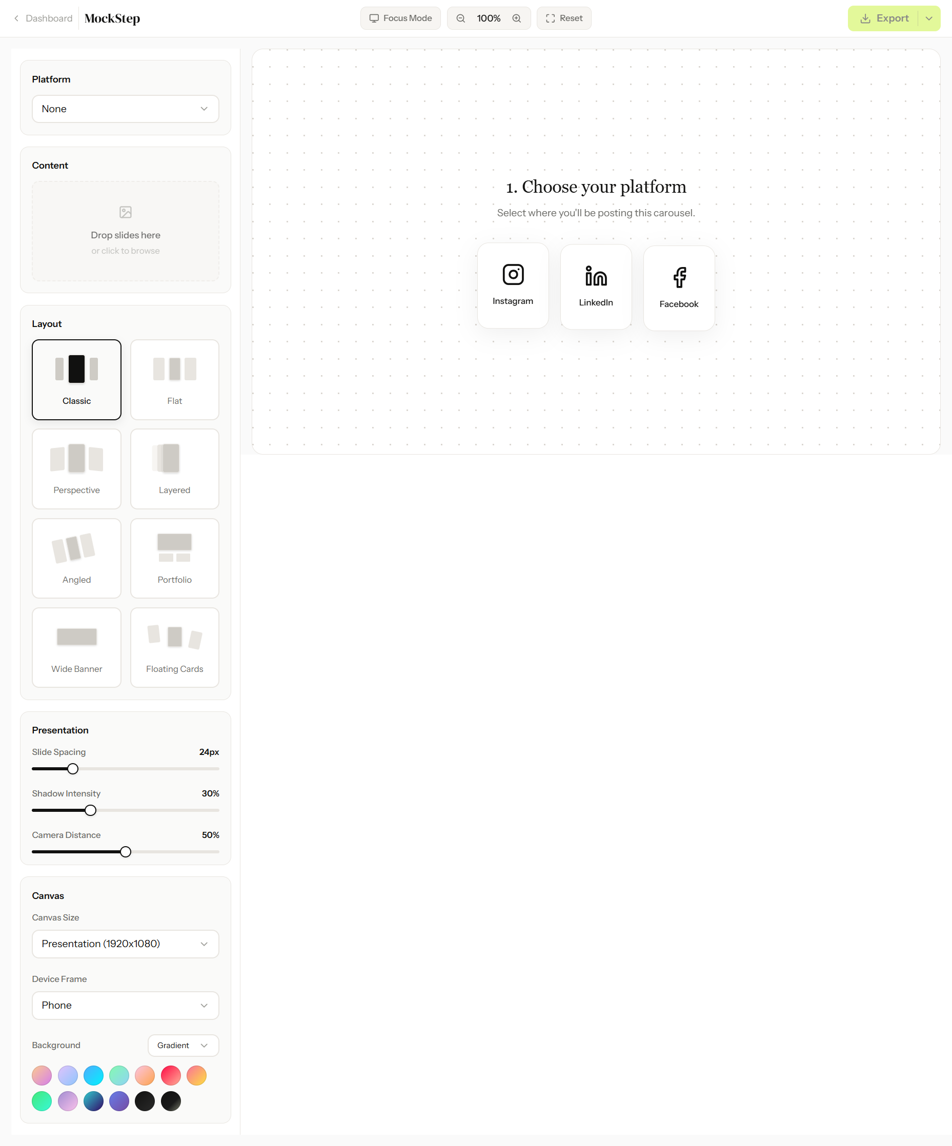 MockStep editor